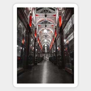 The Royal Arcade (Monochrome) - London Sticker